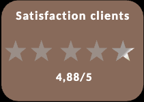satisfaction clients 4,88/5